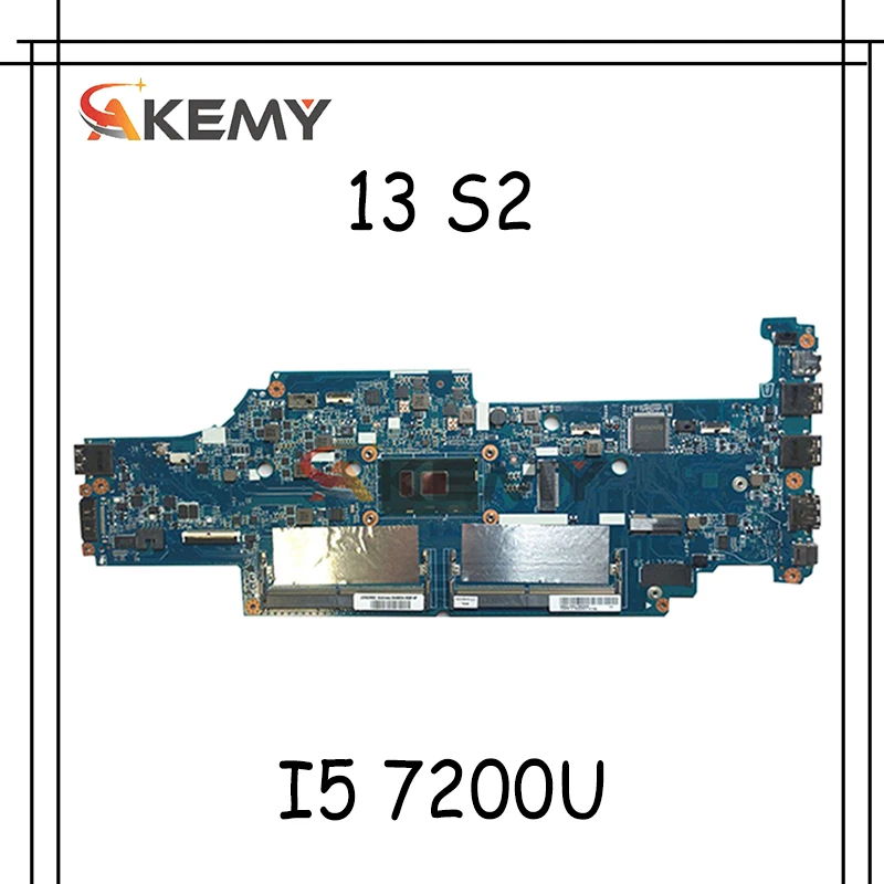 

Материнская плата Akemy DA0PS8MB8G0 DA0PS9MB8E0 для ноутбука Lenovo ThinkPad 13 S2, процессор I5 7200U DDR4 100%, протестированная работа