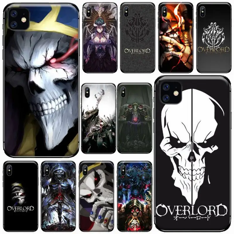 

game Overlord Ainz Ooal Gown Phone Cases for iPhone 11 12 pro XS MAX 8 7 6 6S Plus X 5S SE 2020 XR Soft silicone cover funda
