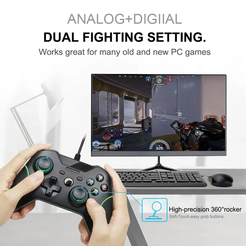 

USB Wired Controller For Xbox One Video Game JoyStick Mando For Microsoft Xbox One Slim Gamepad Controle Joypad For Windows PC