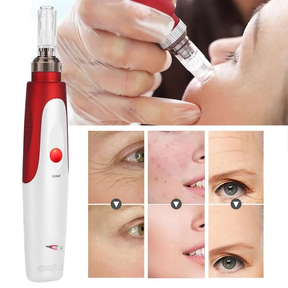 Электрическая ручка Dr Microblading, набор для ухода за кожей, игла, антивозрастной лиофилизованный порошок, гиалуроновая кислота, МТС, вставка, микро тату-машины