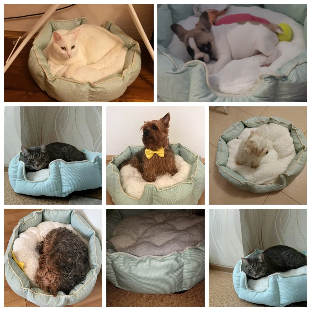 Большая большая кровать для хот-догов больших средних и мелких собак хлопковая