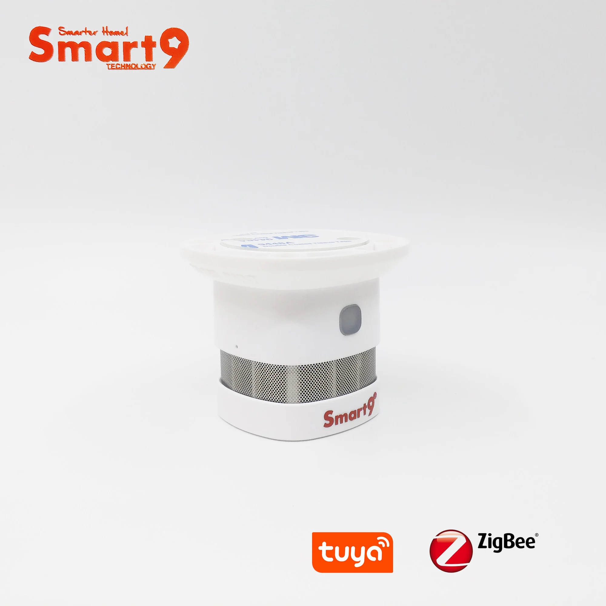 Датчик дыма ZigBee Smart9 работает с TuYa Hub датчик пожарной сигнализации питанием от