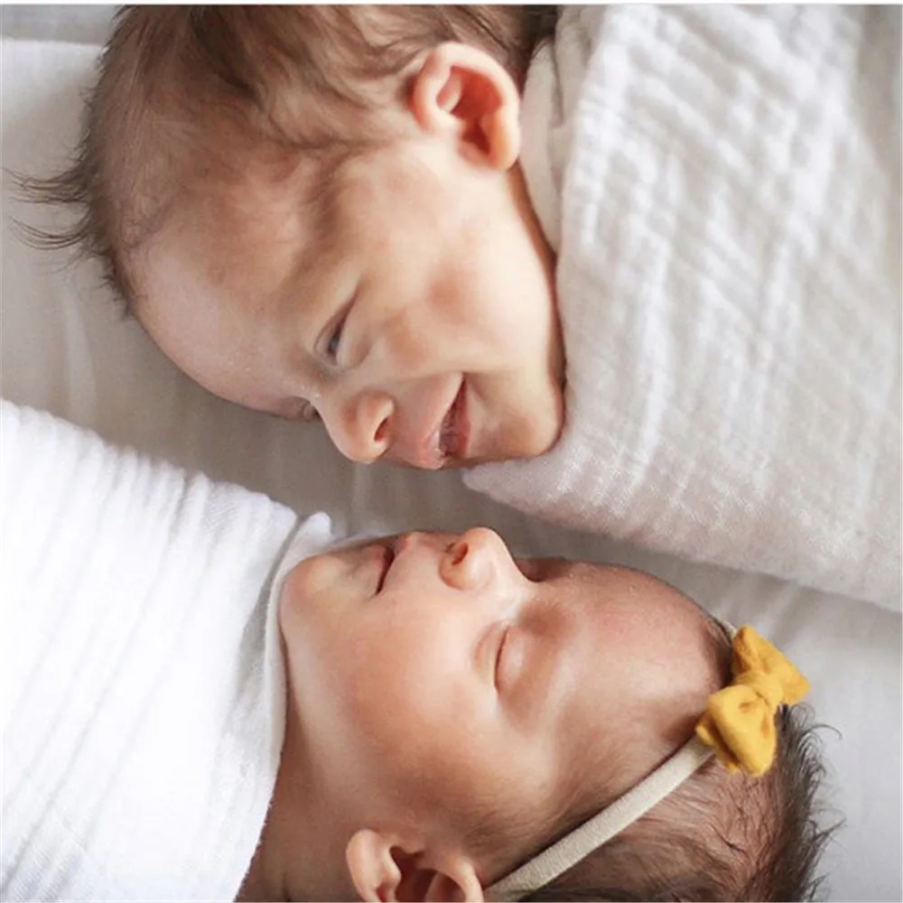 6 шт. однотонные нетканые повязки на голову с бантом | Аксессуары для одежды