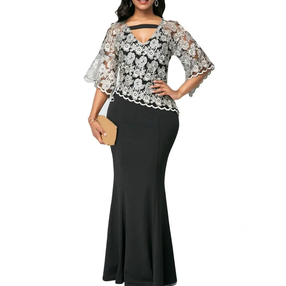 

Stylish Ruffles Hip Wrap Dress Office Lady Dress Streetwear Zipper