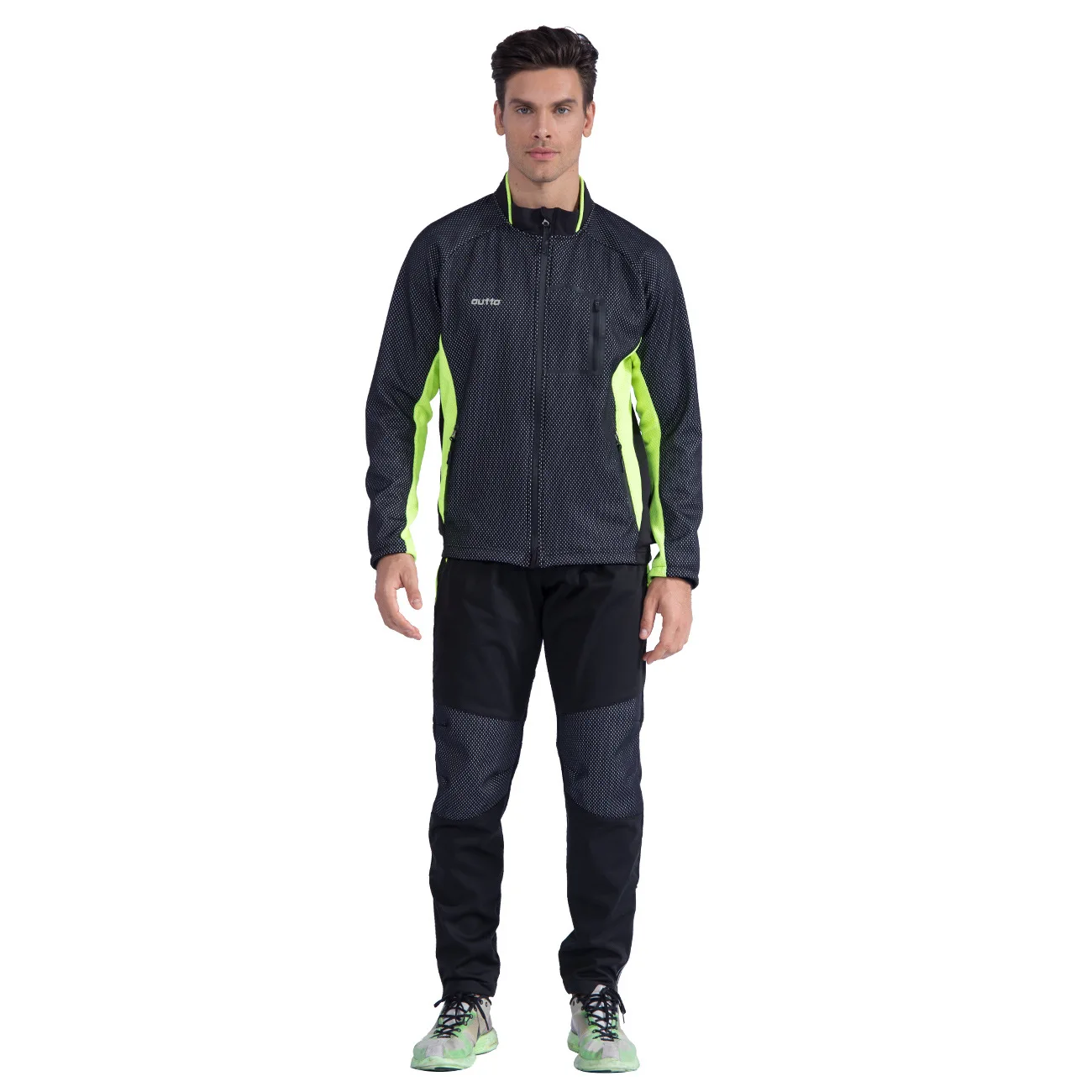 

Одежда для верховой езды флисовая зимняя пересекающая граница для велосипеда комплект ветростойкий теплый комплект # 18-B комплект