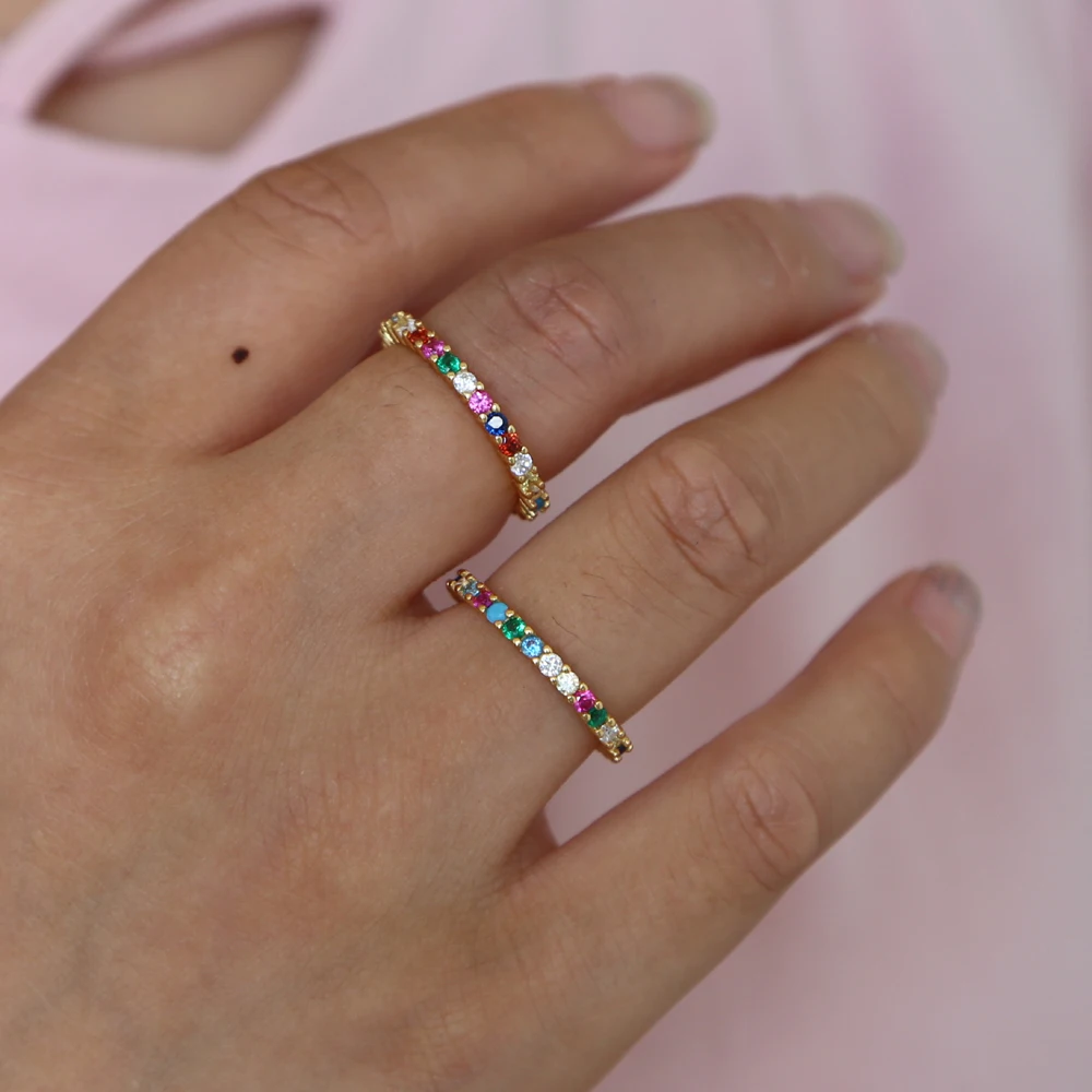 Женское кольцо из серебра 100% пробы с радужным камнем|Кольца| |