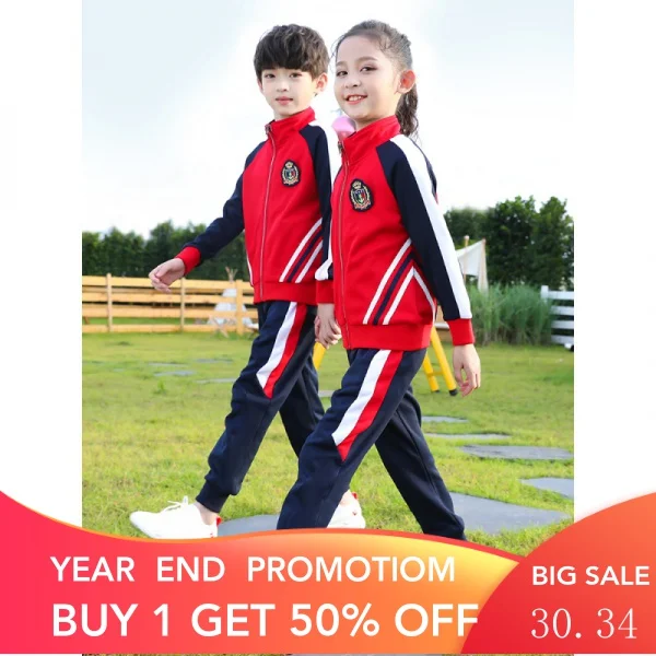 

Children's School Uniform Suit Primary School Student Sports Business Attire Boys and Girls Short Sleeve Kindergarten Suit
