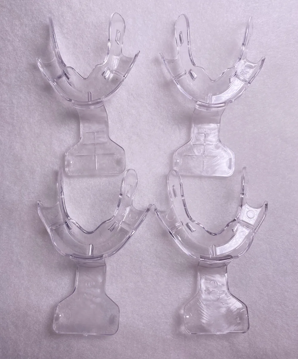

2Pcs-100Pcs Dental FCB Tray Edentulous Jaw Frame Cut Back Impression Trays Plastic Large Autoclavable