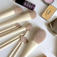 edieu 10pcs makeup white brushes set professional powder foundation blush blending eye shadow lip cosmetic make up brush tool