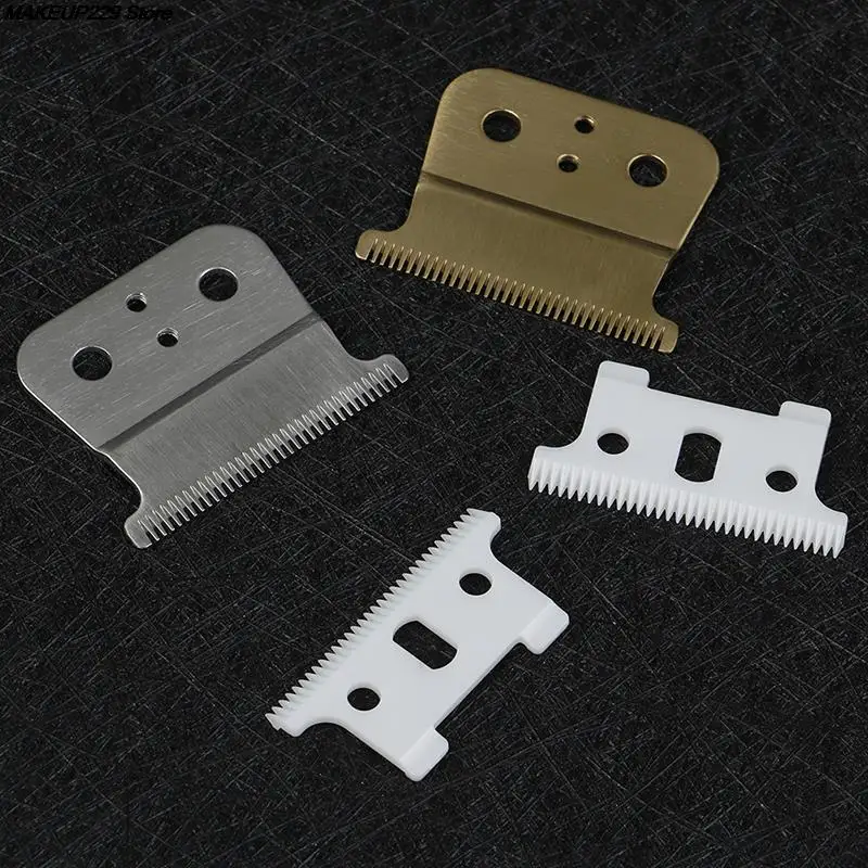 

2pcs/set Ceramic Barber Cutter Blade T-outliner Replace Set Fit For Andis Shear Gold