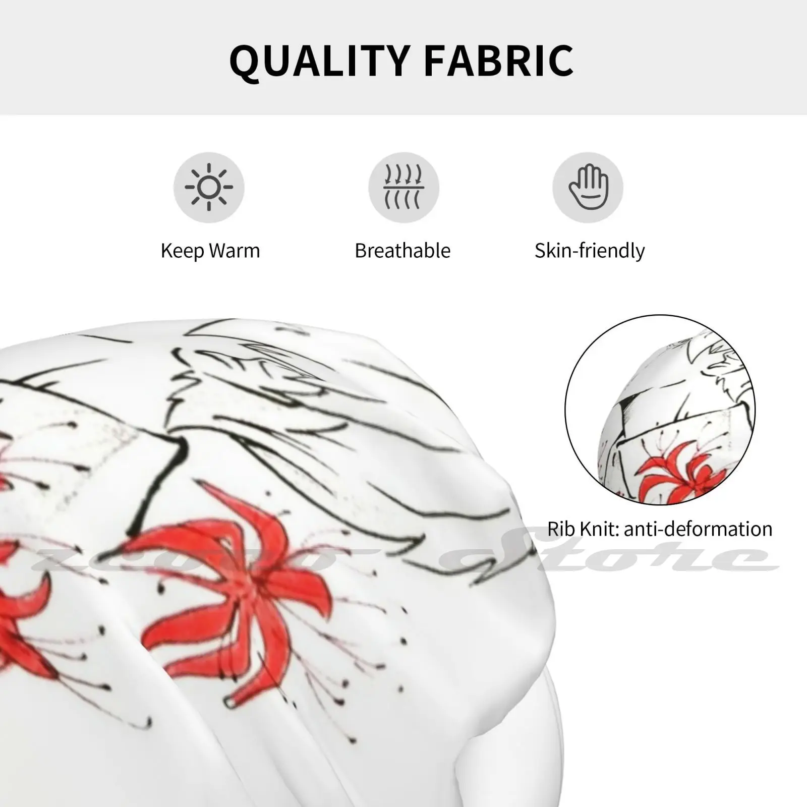 Токийский Гуль аниме Кен канеки вязаная шапка Кепка с углублением мягкая