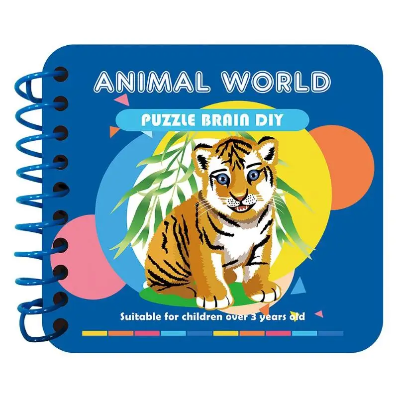 Алмазная живопись карты книги животных фрукты DIY Дети знания обучения картонная