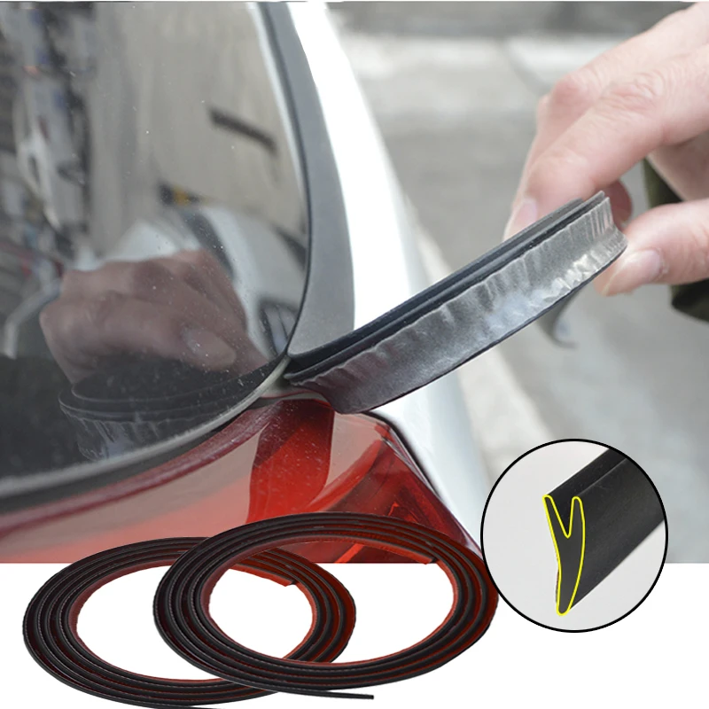 

Exterior Car Sealing Strips Sticker Dustproof Waterproof Sound Insulation Auto Window Gap Protection Car Seal Strip Protector