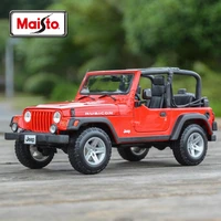 maisto 118 jeep rubicon wrangler static die cast vehicles collectible model car toys