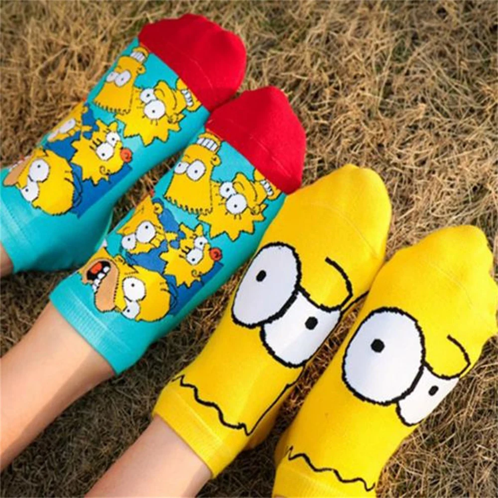 Лидер продаж короткие носки хлопковые Жаккардовые Женские Носки с рисунком