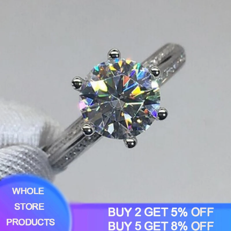 

У нас есть сертификат чистый 925 серебряные ювелирные изделия, кольца для свадьбы, помолвки для женщин Одежда высшего качества класса люкс 8x8 ...