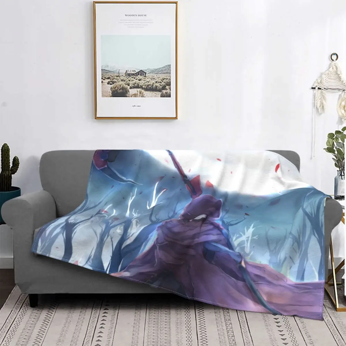 

Soul Eater Death The Kid Magic Comics Drawing Portable Warm Throw Blankets for Bedding Travel