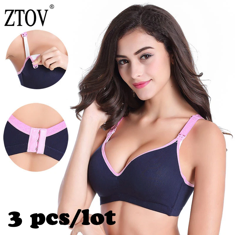 

ZTOV 3 Pack Maternity Nursing Bra Pregnancy Breast Feeding Clothes bras for pregnant women Breastfeeding bra underwear Clothing