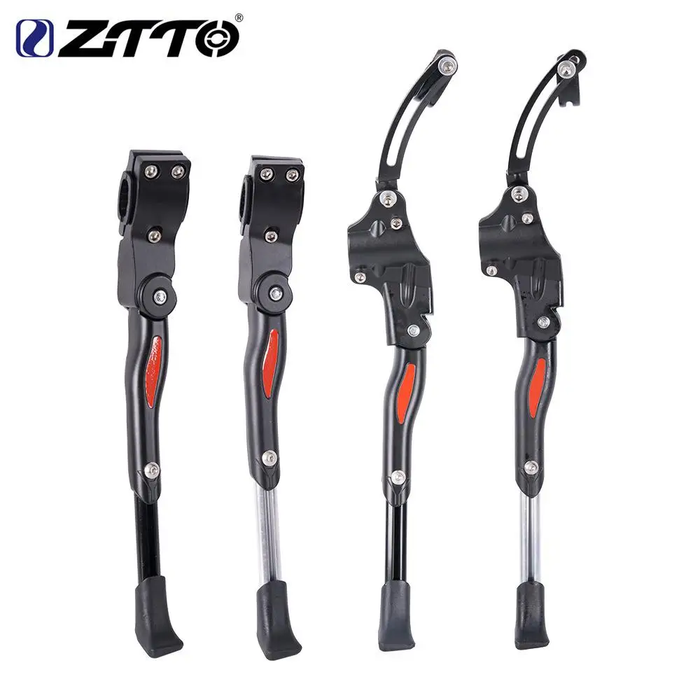 

ZTTO MTB Road Bike Kick Stand Bicycle Kickstand Adjustable Parking Rack 29 26 Bicycle Cycle Prop Side Rear Brace Bike Holder