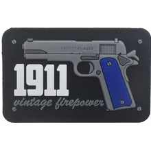 3D 1911 винтажный патч Firepower Патриот 45 автопистолет военные патчи на