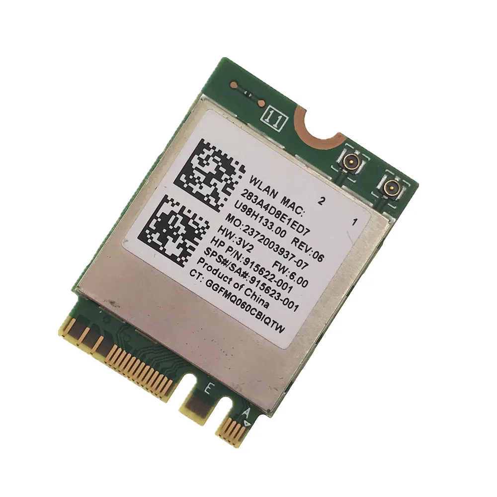 Realtek RTL8822BE IIEEE802.11AC/A/B/G/N WiFi + Bluetooth4.1 NGFF плата Wireless WLAN Card 2 4G/5GHz sps :915623-001 | Компьютеры и