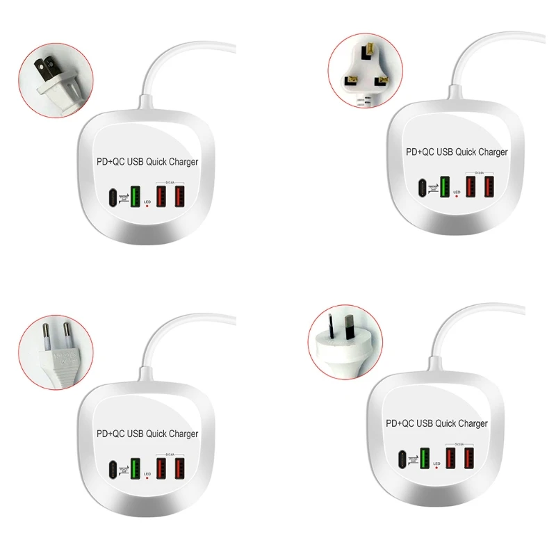 

3100 (mA) PD+QC3.0 Fast Charge Mobile Phone Charger for Mobile Adapter