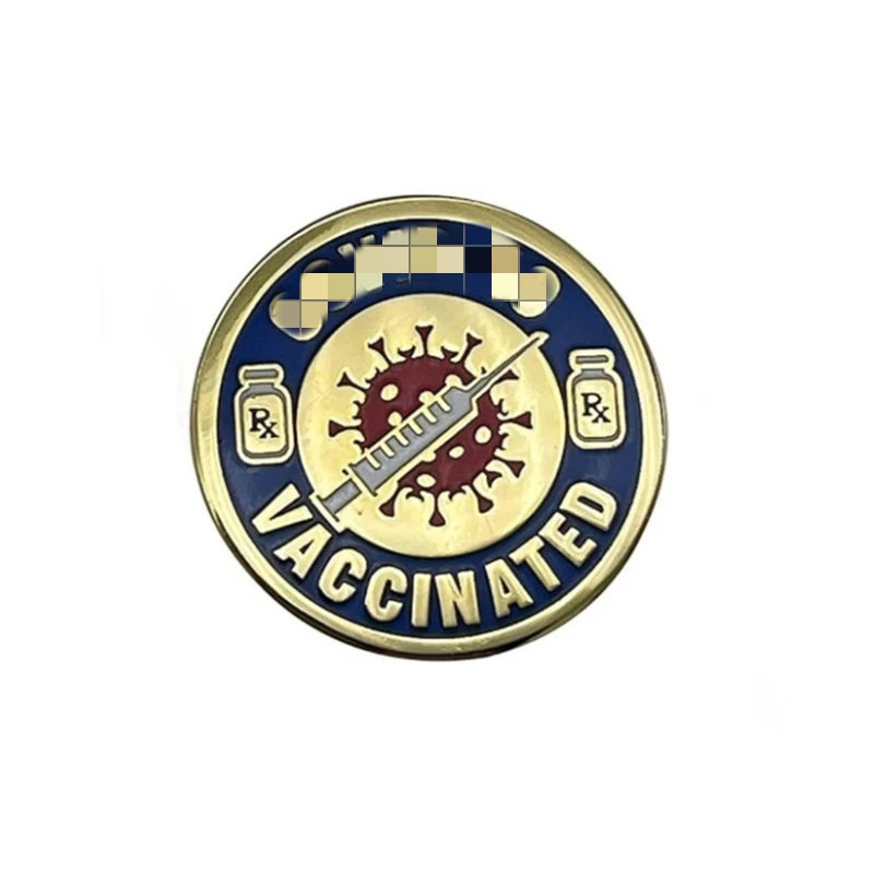 

Fashion Men Women Enamel Vaccinated Brooch Red Cross Pattern Clothes Lapel Badges Ampbrooch Pins Brooch Jewelry