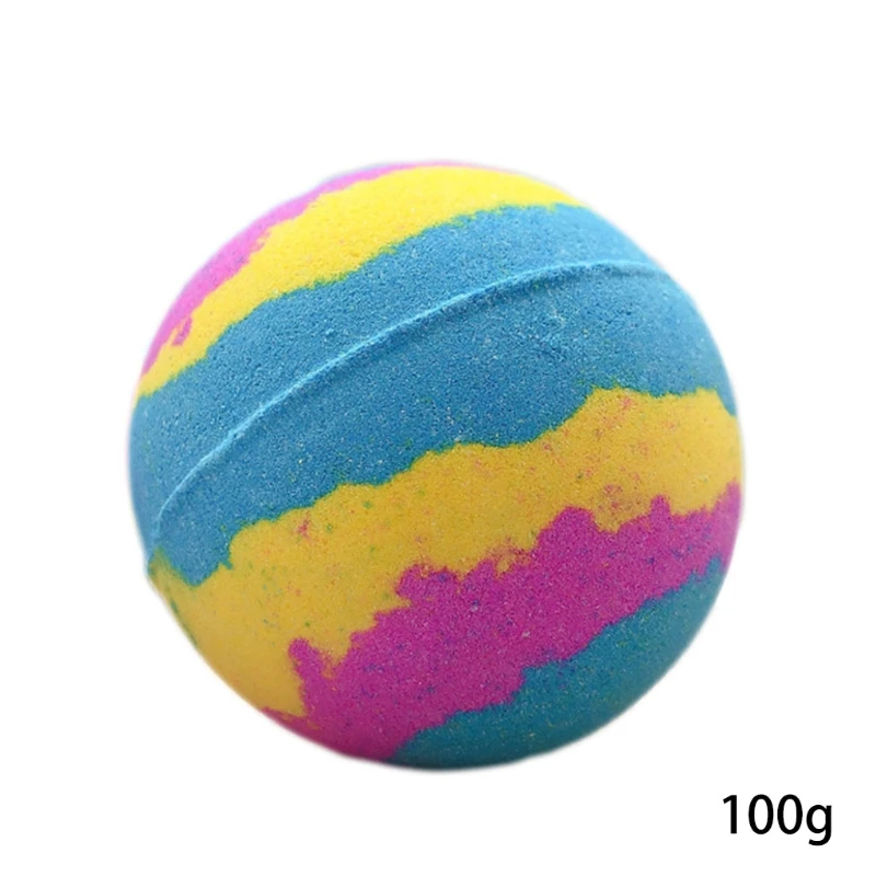 

Colorful Bubble Bath Bomb Natural Fizzy for Women Releases Color, Scent, Bubbles