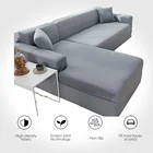 Эластичные Угловые Чехлы для дивана в гостиную, эластичное покрытие для кушетки L-образной формы