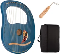16 string lyre harp bois body lira instrument de musique with tuning for kids