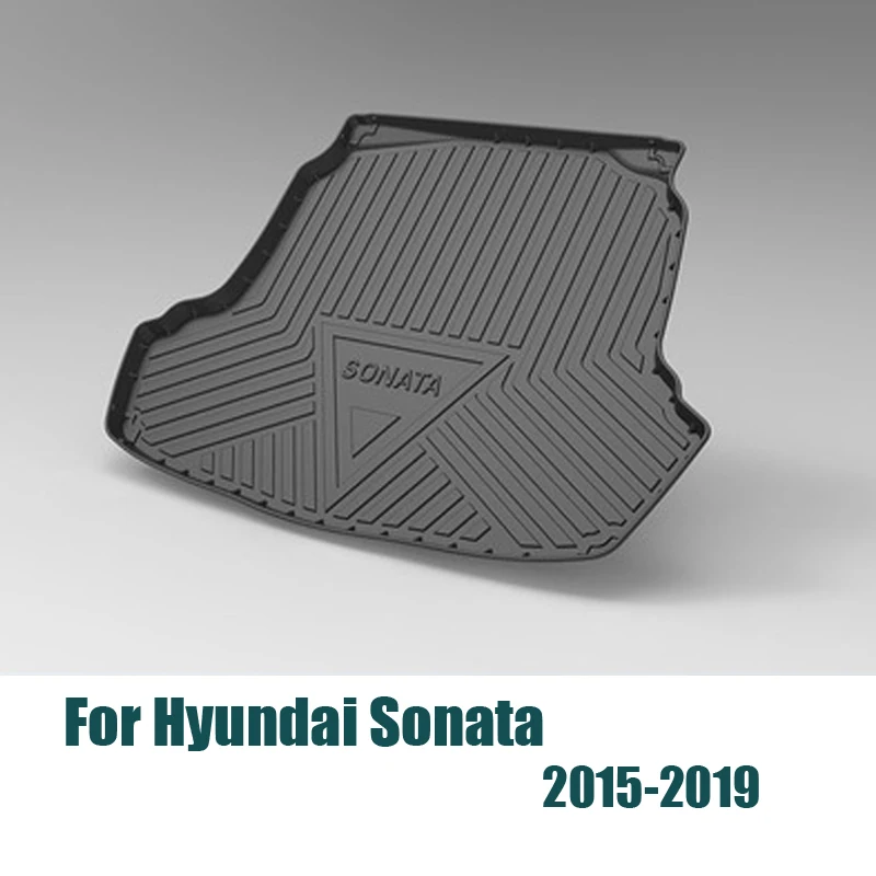 Car Cargo rear trunk mat For Hyundai Sonata 2021 2020 2019 2018 2017 2016 2015 Boot Liner Waterproof Anti-slip mat Accessories