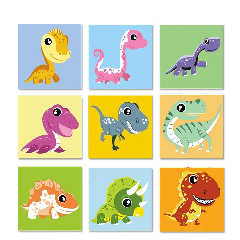 

GATYZTORY Frame Cute Animals DIY Numbers Painting Modern Wall Art Picture Kids Paint With Numbers Unique Gift For Home Decor Art