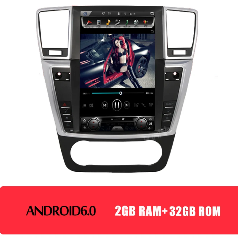 Android Car Radio KiriNavi 12," вертикальный Telsa экран Android автомобильный Радио для Mercedes benz GL GL350 GL400 GL450 ML ML300 ML350 автомобильный Dvd мультимедиа - Цвет: Android Car Radio