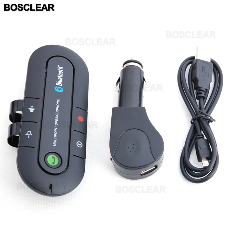 Беспроводной Bluetooth стерео динамик громкой связи автомобильный комплект телефон