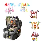 Мобиль для кроватки 0-12 месяцев, подвесная погремушка для детской коляски, мультяшный плюшевый мультяшный погремушки для новорожденных мальчиков и девочек