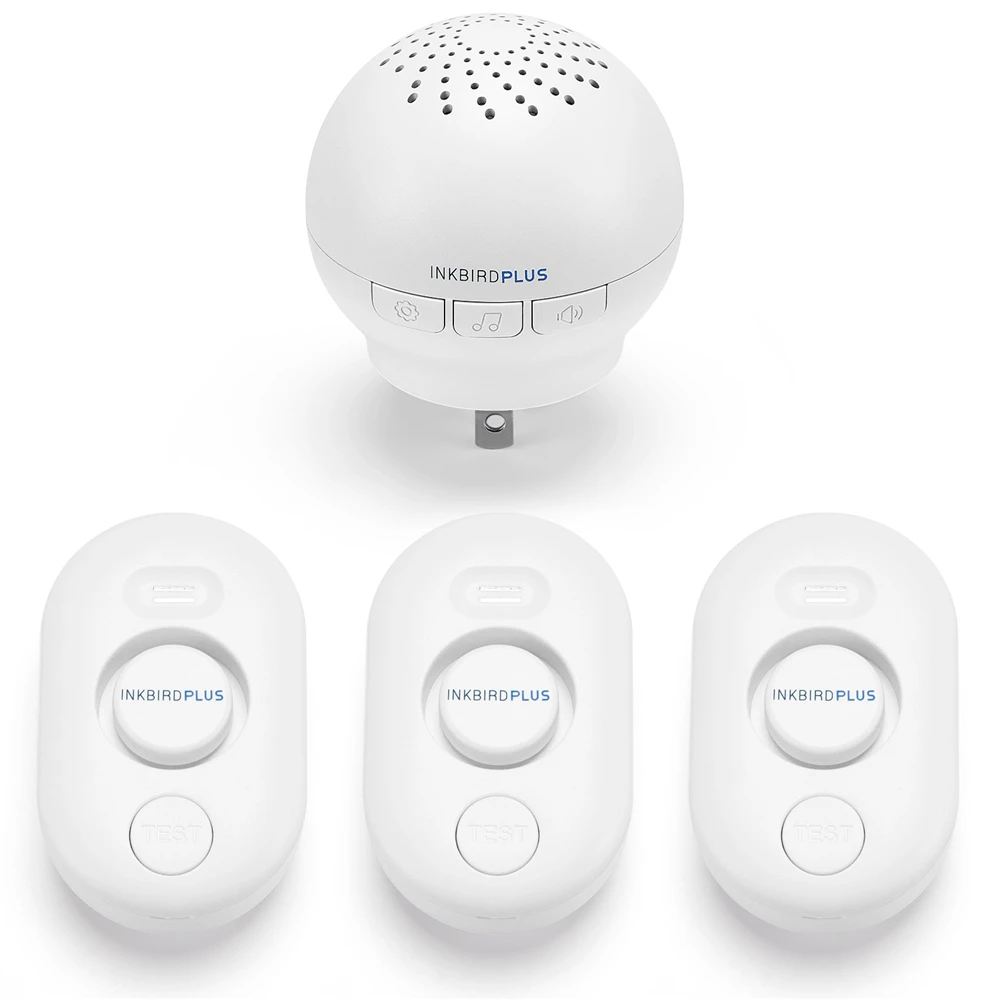

Inkbird Alexa Tuya Connection with Alarms WIFI Water Detector Water Leakage Sensor Flood Alert Overflow Security Alarm System
