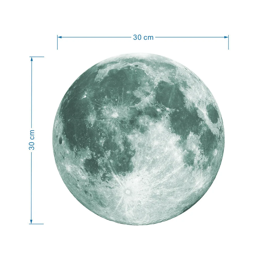 3D светится в темноте звезды луна наклейки на стену для детской комнаты