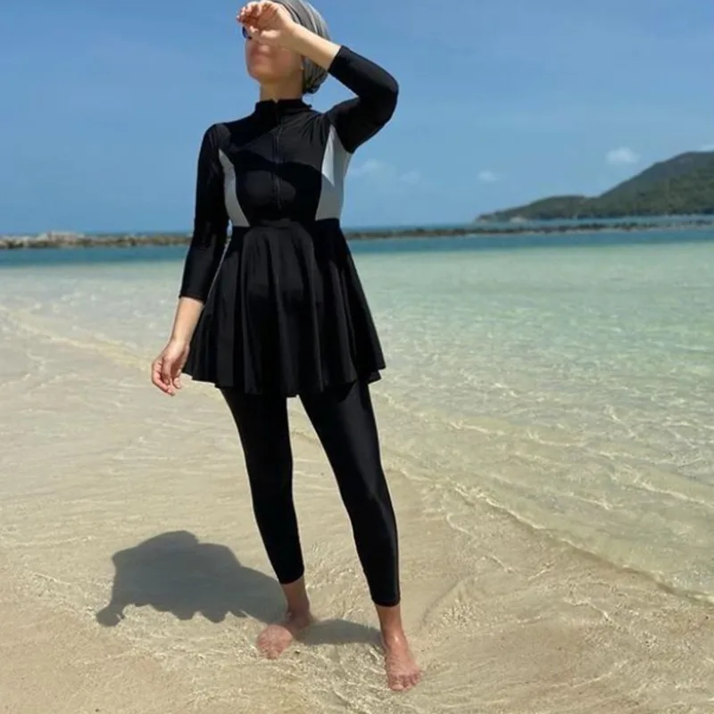 2021 женский Мусульманский купальник больших размеров скромная одежда Буркини