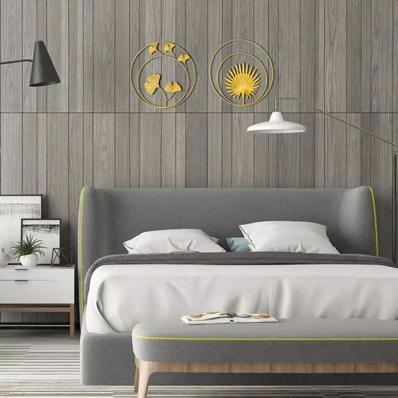 Золотистый круглый настенный подвесной светильник в скандинавском стиле