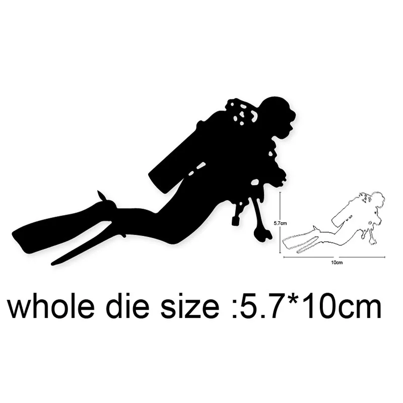 

metal cutting dies cut die mold Man Woman diving decoration Scrapbooking dies paper craft knife mould blade punch stencils dies