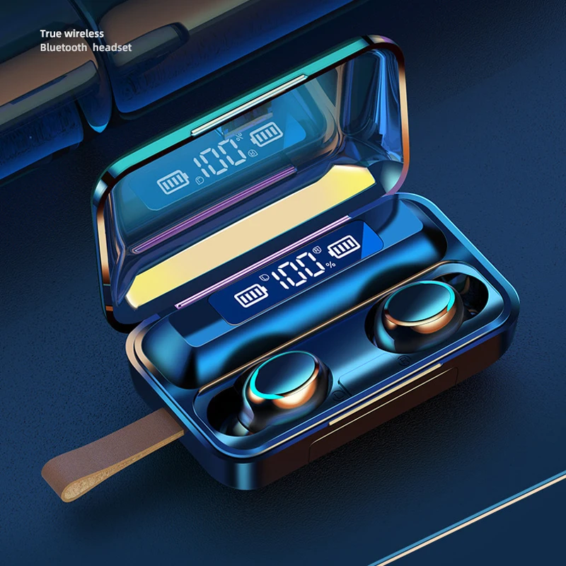 

Earbuds TWS True Wireless Bluetooth Headset with 2200mAh Charging Box 9D Stereo Headphones Sports Waterproof Earphone for Apple