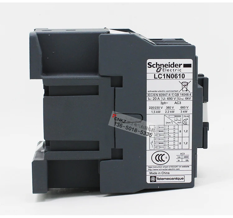 Оригинальный подлинный контактор переменного тока Schneider LC1N0610M5N AC220V AC110V AC380V AC36V AC24V