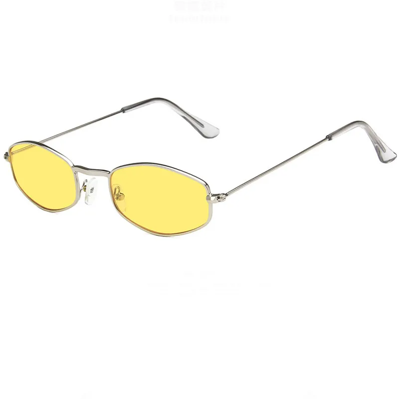 

New Vintage Oval Sunglasses Women Male Ellipse Metal Frame Eye Sun Glasses Female Trendy Fashion Retro Shades Men Anti-UV