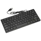 Проводная клавиатура, ультратонкая Тихая миниатюрная мультимедийная Usb-клавиатура маленького размера с 78 клавишами для ноутбука и ПК