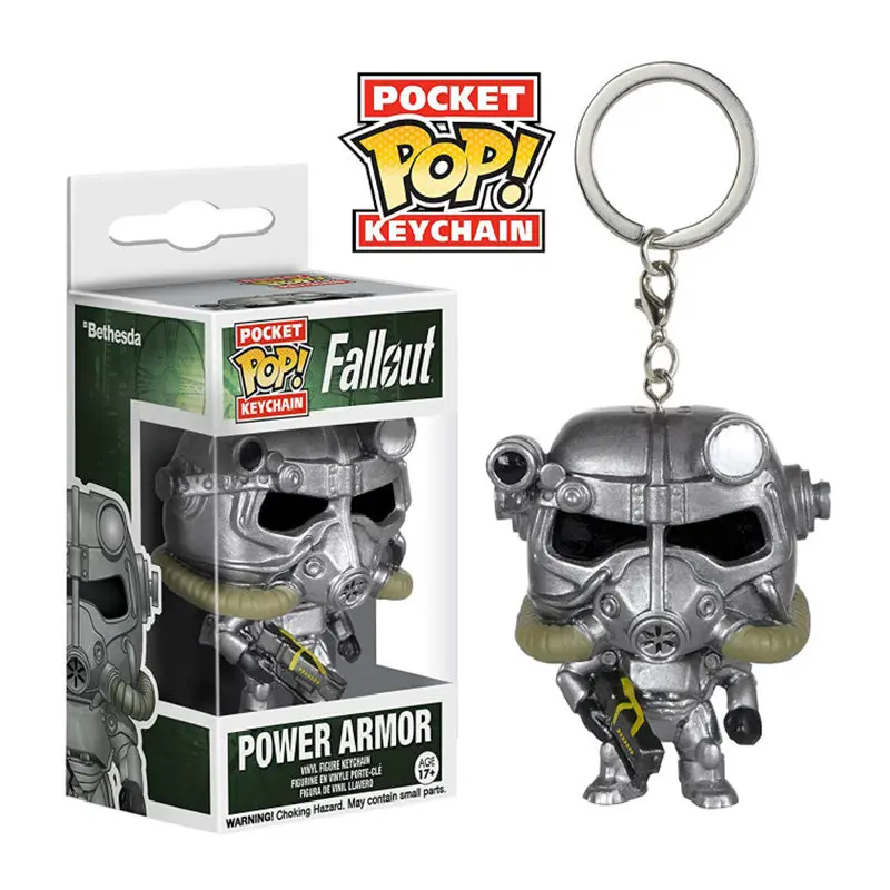 FUNKO POP аниме Fallout тема Pocket power Armor vase брелок для мальчика экшн Коллекционные Фигурки