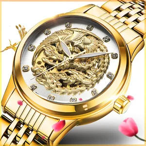 Imported Women Watches TEVISE 9006 Phoenix Automatic Watch Woman Gold Montre Femme Mechanical Wristwatches Wa