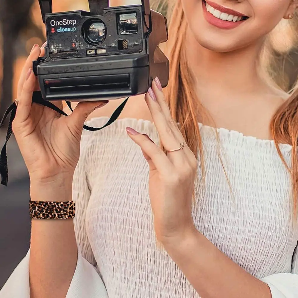 22mm Leopard Milanese Mesh Loop Metal Band For Samsung Galaxy Watch 3 45mm/Gear S3 Frontier/Classic /Samsung Galaxy Watch 46mm