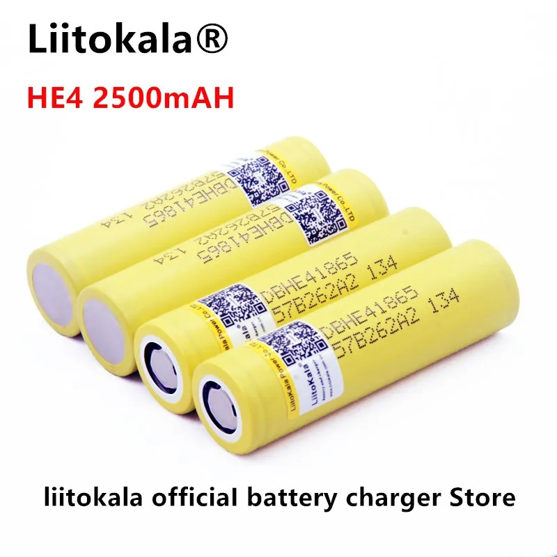 Liitokala для LG HE4 18650 перезаряжаемая литий-ионная батарея 3,6 в 2500 мАч может поддерживать, максимум 20a, 35A и разгрузка сигарет