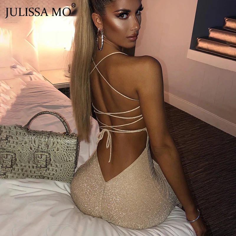 Женское Сетчатое платье JULISSA MO черное облегающее короткое с открытыми плечами и