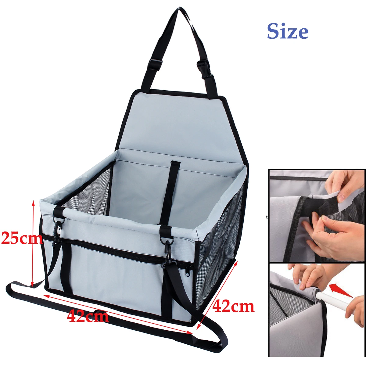 Водонепроницаемое переносное автомобильное сиденье 42x42x2 5 см Чехол Корзина ковер